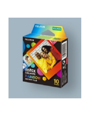 FUJI INSTAX, SQUARE FILM 6X6 RAINBOW 10 SINGLE