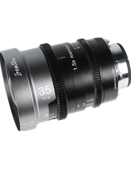 IRONSTAR T1.9 1.5X ANAMORPHIC FULL FRAME CINE LENSES 35MM(BLUE FLARE)