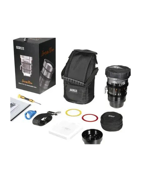 IRONSTAR T1.9 1.5X ANAMORPHIC FULL FRAME CINE LENSES 35MM(BLUE FLARE)