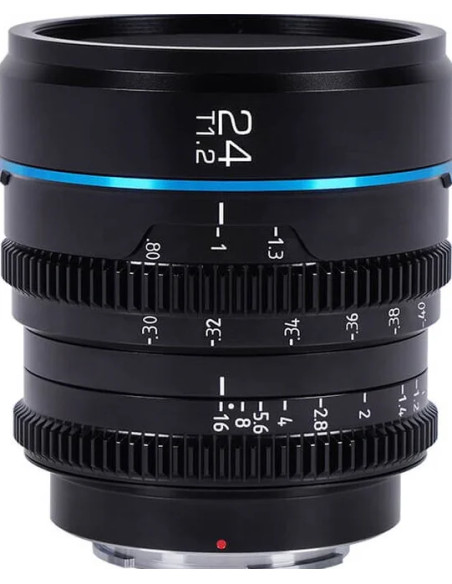 SIRUI OBIETTIVO 24MM T1.2 S35 APS-C NIGHTWALKER MANUAL FOCUS CINE LENS (RF-MOUNT BLACK)