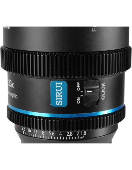 Sirui Obiettivo Anamorfico 40mm T1.8 1.33X S35 AF E-Mount Blue Flare