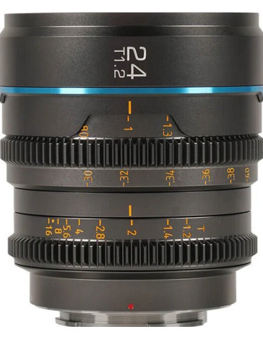 SIRUI NIGHTWALKER SERIES 24 35/55MM T1.2 S35 MF CINE LENS BUNDLE E-MOUNT GUN METAL GRAY