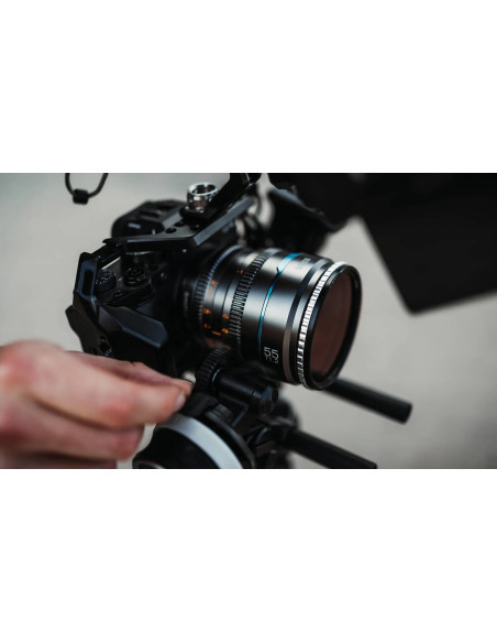 SIRUI NIGHTWALKER SERIES 24 35/55MM T1.2 S35 MF CINE LENS BUNDLE E-MOUNT GUN METAL GRAY