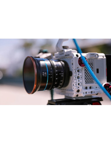 SIRUI NIGHTWALKER SERIES 24 35/55MM T1.2 S35 MF CINE LENS BUNDLE E-MOUNT GUN METAL GRAY