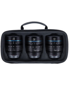 SIRUI NIGHTWALKER SERIES 24 35/55MM T1.2 S35 MF CINE LENS BUNDLE X-MOUNT BLACK