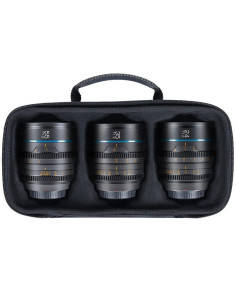 SIRUI NIGHTWALKER SERIES 24 35/55MM T1.2 S35 MF CINE LENS BUNDLE M4/3 MOUNT GUN METAL GRAY