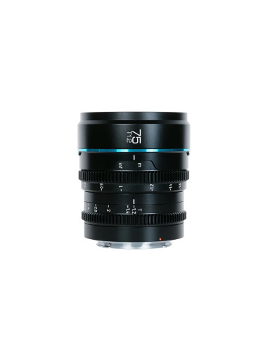 SIRUI NIGHTWALKER SERIES 75MM T1.2 S35 MF CINE LENS M4/3 MOUNT BLACK