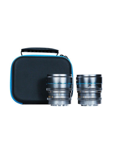 SIRUI NIGHTWALKER 16MM/ 75MM T1.2 S35 CINE 2-LENS SET RF-MOUNT METAL GREY CUSTOMISE PROTECTIVE CASE INCLUDED