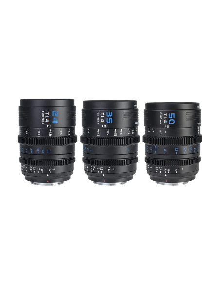 SIRUI VISION PRIME 1 SERIES T1.4 FULL-FRAME CINE LENS KIT WITH 24MM/30MM/50MM NATIVE E-MOUNT MENTAL GREY COLOR Z/RF/L MOUNT ADAP