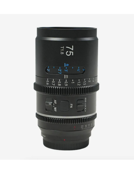 SIRUI ASTRA 75MM T1.8 NIKON Z-MOUNT BLUE FLARE 1.33X FULL FRAME AUTO FOCUS ANAMORPHIC CINE LENS