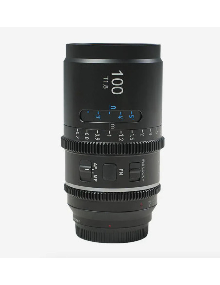SIRUI ASTRA 100MM T1.8 SONY E-MOUNT BLUE FLARE 1.33X FULL FRAME AUTO FOCUS ANAMORPHIC CINE LENS