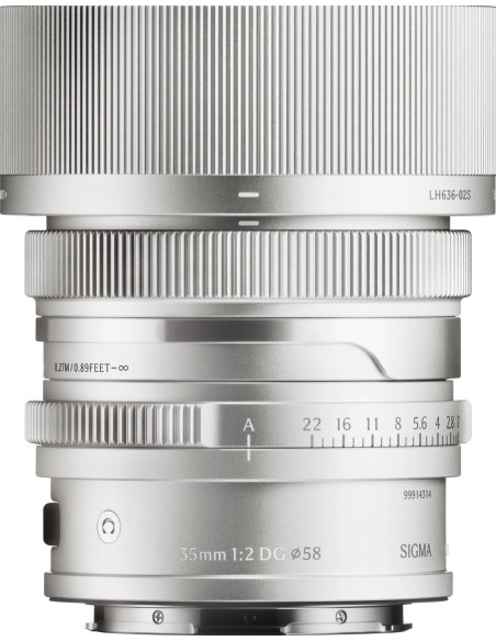 35mm f/2 DG Contemporary L-Mount - Silver i-Series