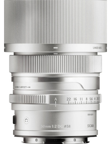 50mm f/2 DG Contemporary L-Mount - Silver i-Series