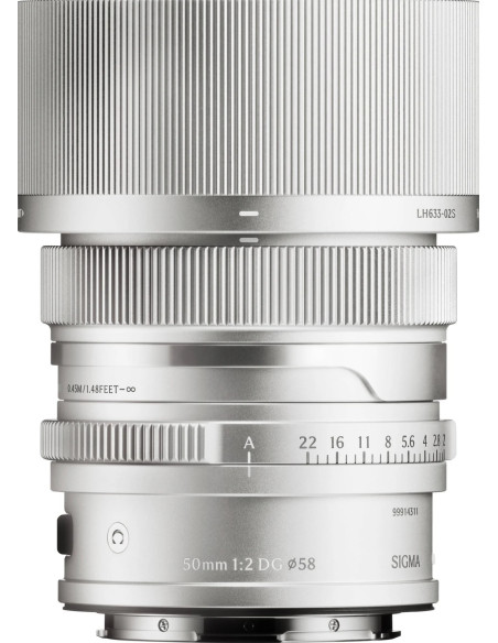 50mm f/2 DG Contemporary L-Mount - Silver i-Series