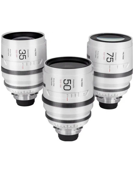 VILTROX 35+50+75MM T2.0 1.33X FULL FRAME ANAMORPHIC LENS SET EPIC SERIES LENSES CON VALIGIA SONY E-MOUNT