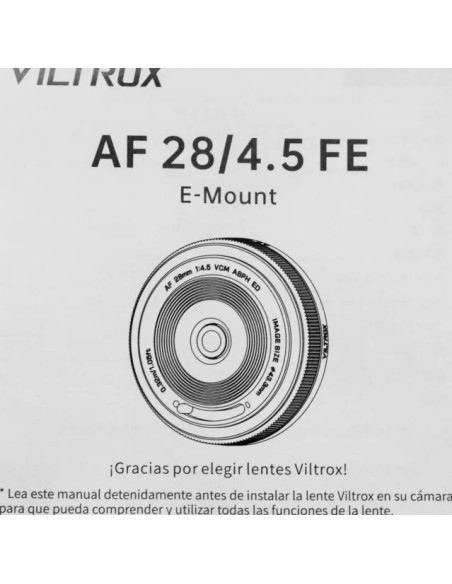 AF 28mm f/4.5 VCM ASPH ED FE Sony e-Mount