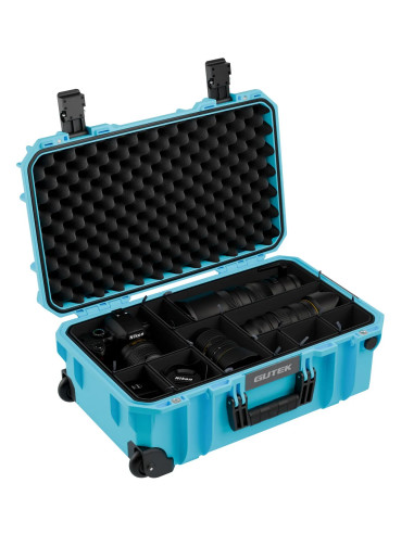 TORTOISE T-300 20 INCH CARRY-ON PROTECTOR CASE (AZURE BLUE)
