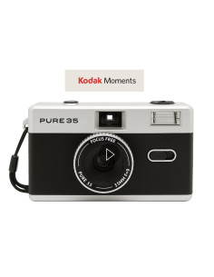 KODAK FILM CAMERA ANALOGICA PURE 35 BLACK LEATHER CON BORSA