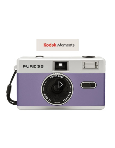 KODAK FILM CAMERA ANALOGICA PURE 35 VIOLET LEATHER CON BORSA