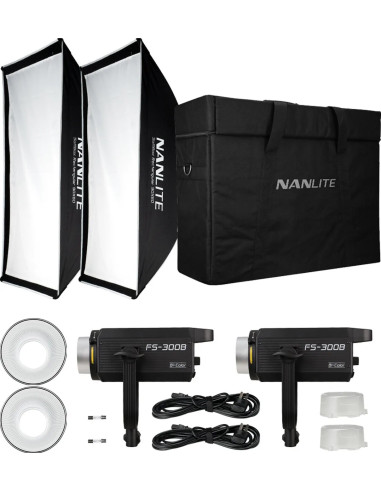 FS-300B Bicolor Kit doppio con Stativi e borsa