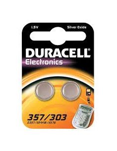 DURACELL PILA D 357/303 1,5V 2PZ 10L14/SR44