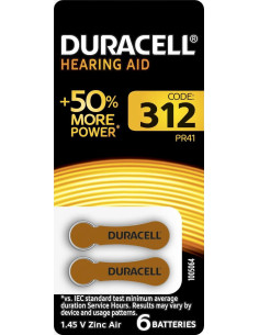 DURACELL PILA DA 312 1,4V 6PZ ACUSTICA EASY TAB 2