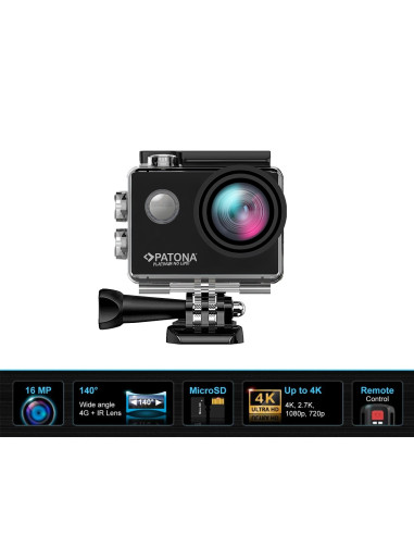 PATONA PLATINUM ACTION CAM LIFE SL3 4K CON APP DI CONTROLLO