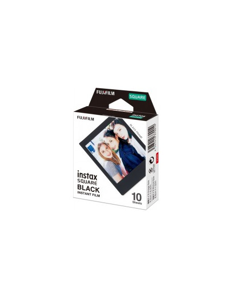 10 pellicole Instax Square Film Cornice Nero