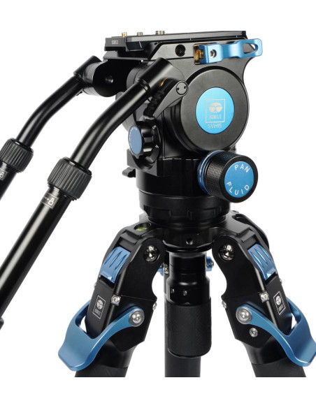 Kit treppiede video professionale SVT75 + SVH15 LITE Rapid in fibra di carbonio