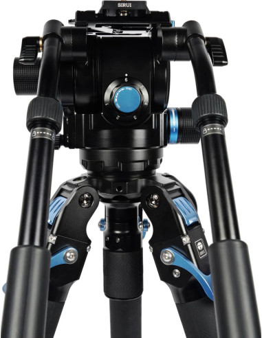 Kit treppiede video professionale SVT75 + SVH15 LITE Rapid in fibra di carbonio