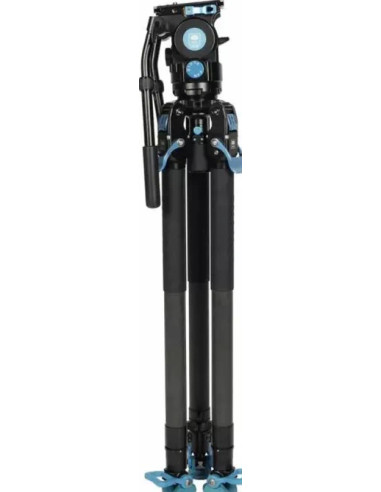Kit treppiede video professionale SVT75 + SVH15 LITE Rapid in fibra di carbonio