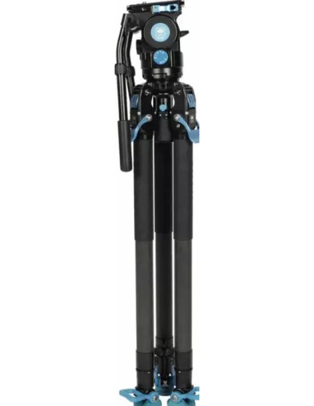 Kit treppiede video professionale SVT75 + SVH15 LITE Rapid in fibra di carbonio