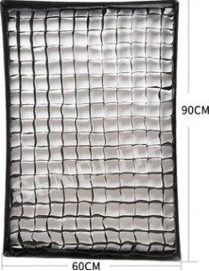 Softbox 60x90cm con griglia a nido d'ape 2