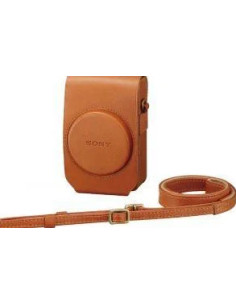 LCS-RXG Custodia Morbida in Pelle per Fotocamere serie RX100 Marrone 2