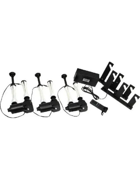 BE-3R SET PORTA FONDALE ELETTRICO CON CONTROLLO RADIO PER 3 ROTOLI