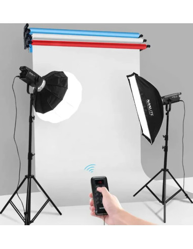 BE-3R SET PORTA FONDALE ELETTRICO CON CONTROLLO RADIO PER 3 ROTOLI