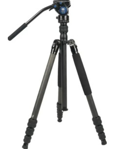 TREPPIEDE TRAVELER 7C IN FIBRA DI CARBONIO CON TESTA VIDEO VA-5