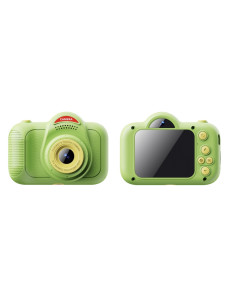 ASAKY KIDS PHOTO CAMERA DIGITAL DUAL LENS MICRO SD 2"IPS HD VERDE