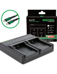 Carica Batterie Premium Dual PD Performance per SONY NP-BN1 USB Ingresso/Uscita
