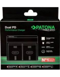 Carica Batterie Premium Dual PD Performance per Nikon EN-EL15 USB Ingresso/Uscita 2