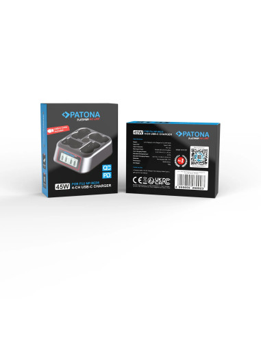 PLATINUM USB-C PD QC 4-PORT FAST CHARGER FOR FUJI NP-W235