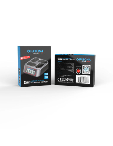 PLATINUM USB-C PD QC 4-PORT FAST CHARGER FOR SONY NP-FZ100