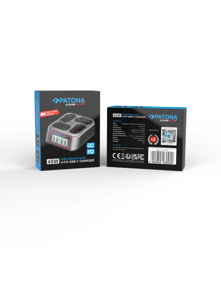 PLATINUM USB-C PD QC 4-PORT FAST CHARGER FOR SONY NP-FZ100