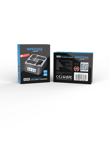 PLATINUM USB-C PD QC 4-PORT FAST CHARGER FOR NIKON EN-EL15