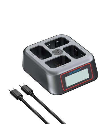 PLATINUM USB-C PD QC 4-PORT FAST CHARGER FOR SONY NP-FW50