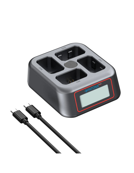 PLATINUM USB-C PD QC 4-PORT FAST CHARGER FOR SONY NP-FW50