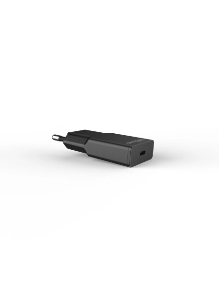 PLATINUM GAN PD20W FLAT ADAPTER BLACK 1X USB-C PD3.0 QC3.0