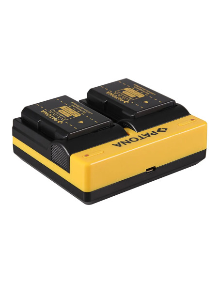 DUAL CHARGER NIKON EN-EL14 COOLPIX D3100 D3200 D5100 D5200 P7000 P7100 P7700 INCL. MICRO-USB