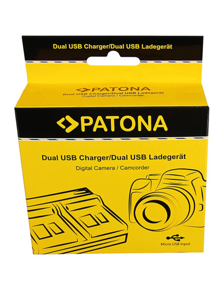 DUAL CHARGER NIKON EN-EL14 COOLPIX D3100 D3200 D5100 D5200 P7000 P7100 P7700 INCL. MICRO-USB