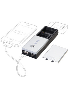 SP-Gadgets POWERBAR DUO Batteria per telecamera sportiva USB